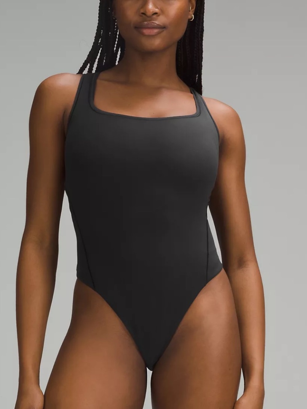 Wundermost Ultra-Soft Nulu Square-Neck Sleeveless Bodysuit